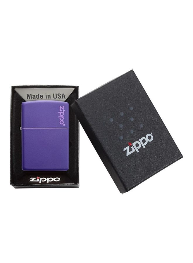 زيبو ولاعة كلاسيكية غير لامعة مقاومة للرياح مع شعار - Image 5