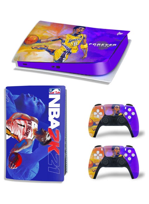 Printed Gaming Console and Controller Sticker Set For PS5 Disc Edition