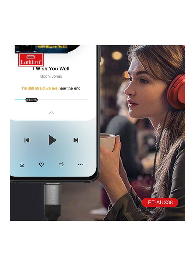 أيرلدوم كابل Type C Aux أسود - Image 5