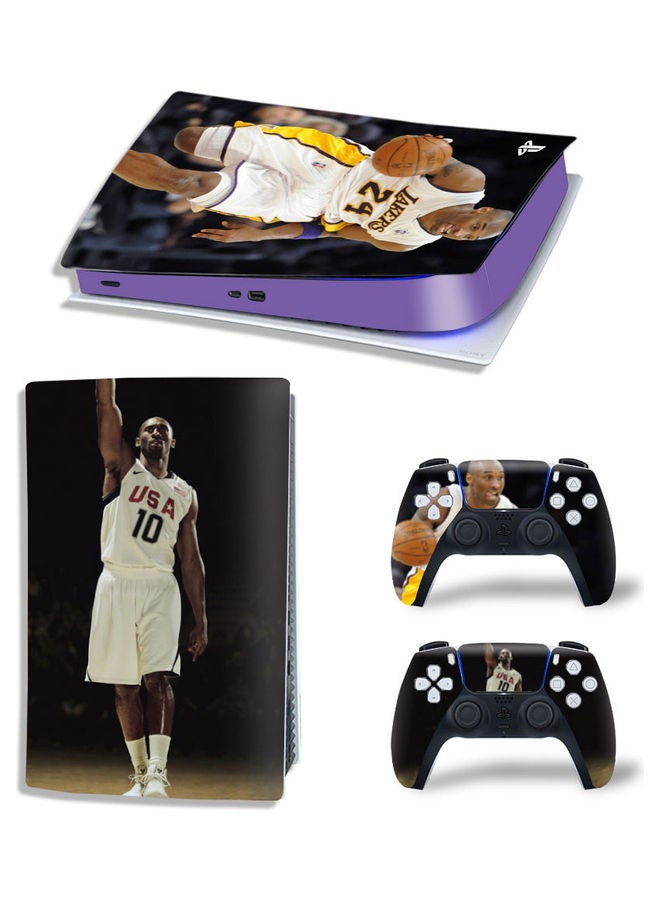 Rock Pow Printed Gaming Console and Controller Sticker Set For PS5 Disc Edition  - Image 1