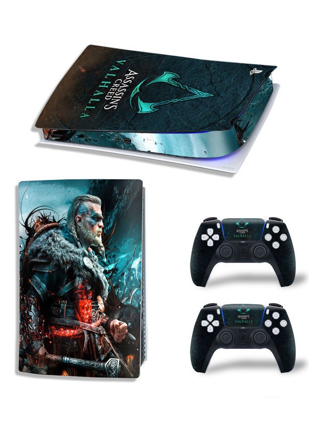 Rock Pow Printed Gaming Console and Controller Sticker Set For PS5 Digital Edition  - Image 1