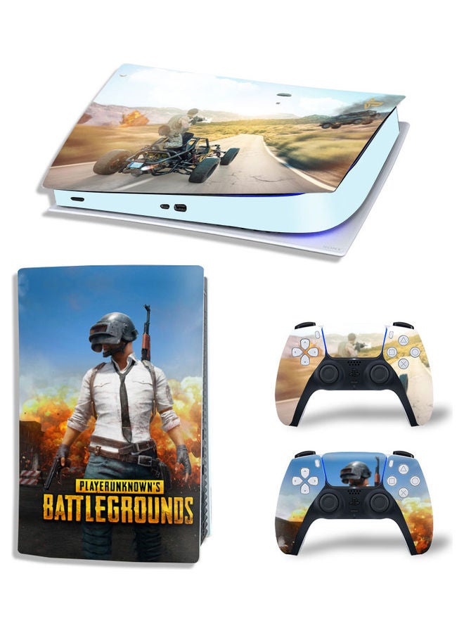 Rock Pow Printed Gaming Console and Controller Sticker Set For PS5 Digital Edition - Image 1