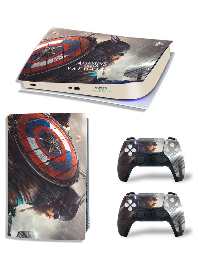 Printed Gaming Console and Controller Sticker Set For PS5 Digital Edition - v1628059862/N49745786A_1