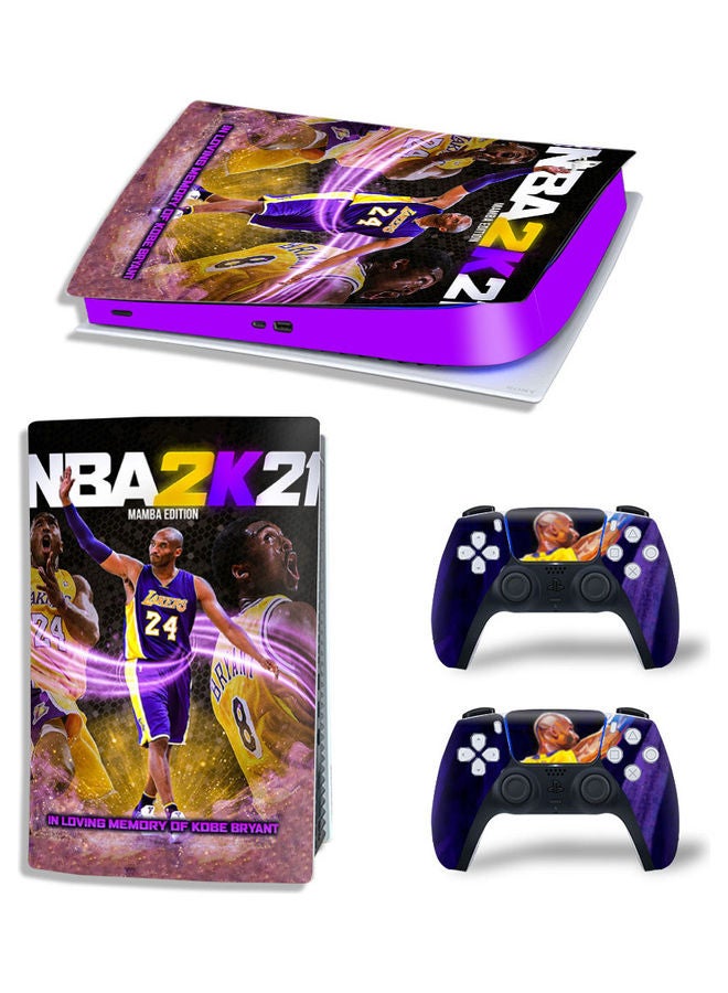 Rock Pow Printed Gaming Console and Controller Sticker Set For PS5 Digital Edition  - Image 1