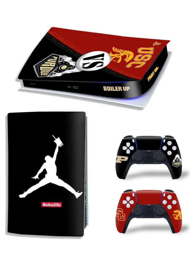 Rock Pow Printed Gaming Console and Controller Sticker Set For PS5 Digital Edition  - Image 1