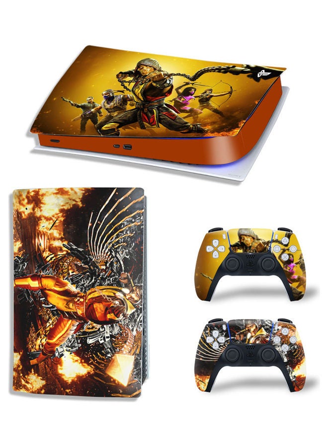 Rock Pow Printed Gaming Console and Controller Sticker Set For PS5 Digital Edition  - Image 1