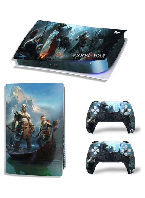 Printed Gaming Console and Controller Sticker Set For PS5 Digital Edition