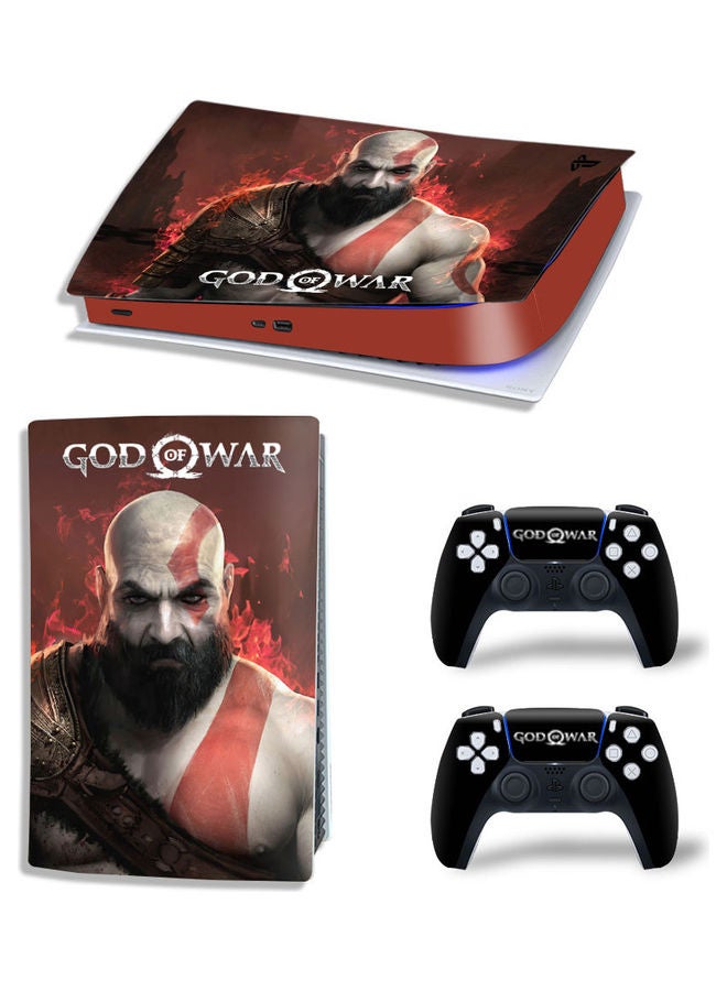 Rock Pow Printed Gaming Console and Controller Sticker Set For PS5 Digital Edition  - Image 1