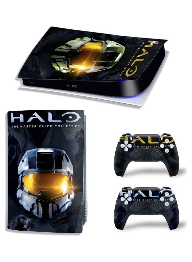 Rock Pow Printed Gaming Console and Controller Sticker Set For PS5 Digital Edition  - Image 1