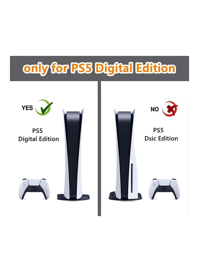 Rock Pow Printed Gaming Console and Controller Sticker Set For PS5 Digital Edition - Image 2