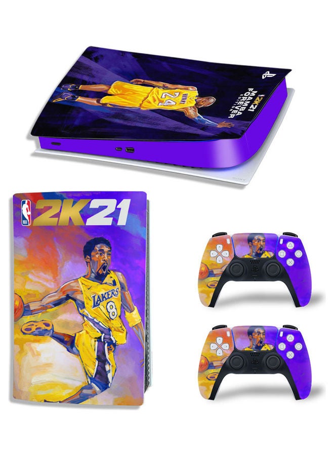 Rock Pow Printed Gaming Console and Controller Sticker Set For PS5 Digital Edition  - Image 1