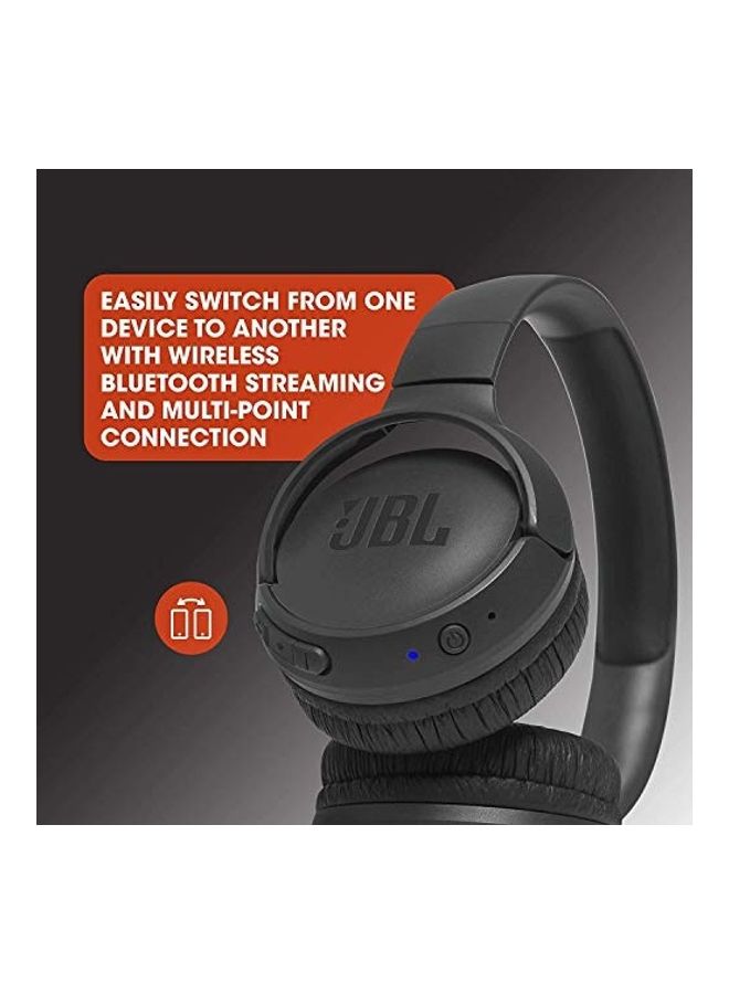 JBL TUNE 500BT On-Ear Wireless Bluetooth Headphones Black - Image 4