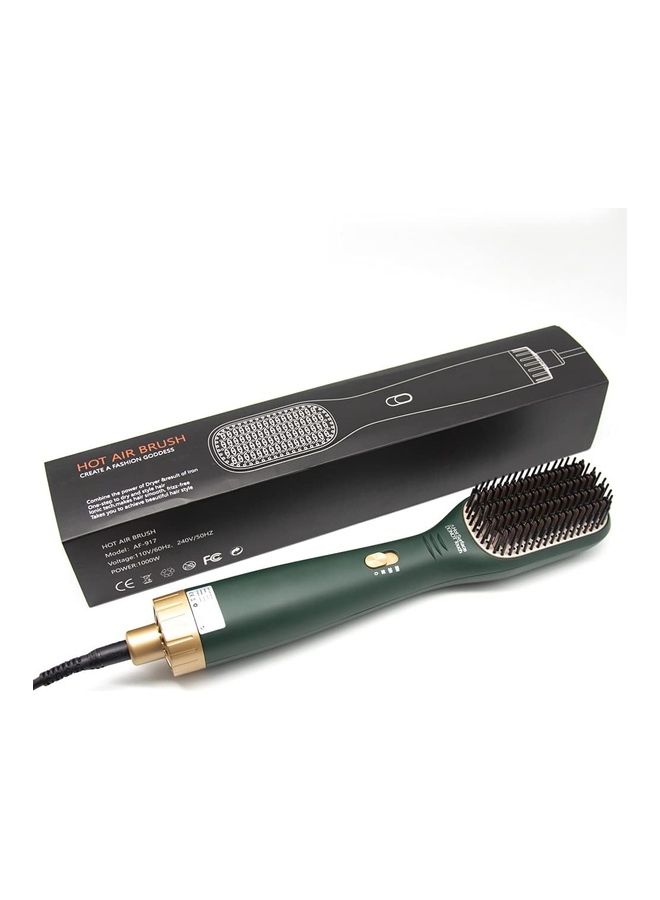 3 in 1 Multi Functional Hair Dryer Hot Air Comb Green/Gold - Image 4