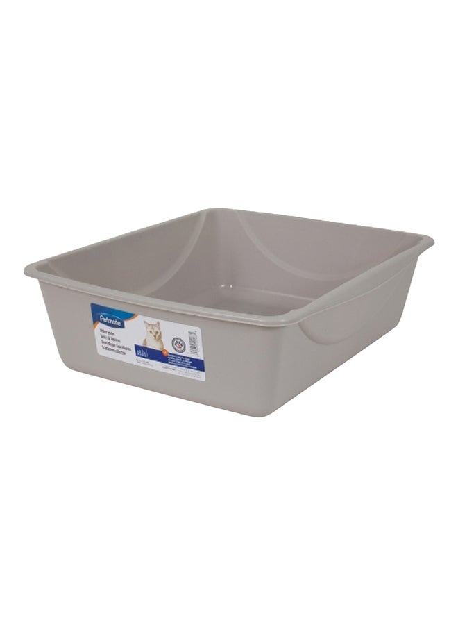 Pet Mate Basic Litter Pan Medium Grey 12grams  - Image 1