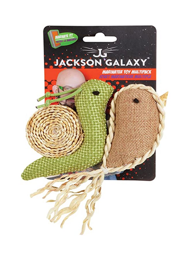 Pet Mate 2-Piece Jackson Galaxy Marinater Toy Multicolour 