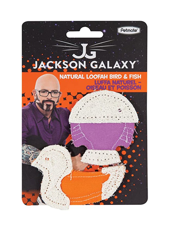 Pet Mate - 2-Piece Jackson Galaxy Natural Loofah Crackle Multicolour 12grams - Image 1