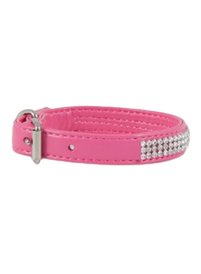 Pet Mate Bling Leather Dog Collar Multicolour 