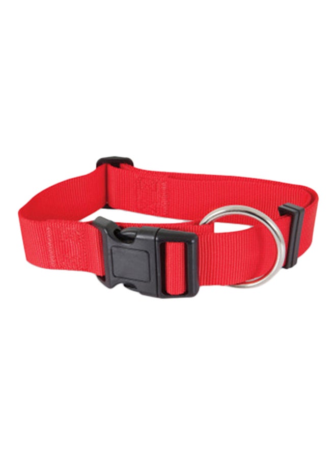 Pet Mate Nylon Adjustable Dog Collar Red 