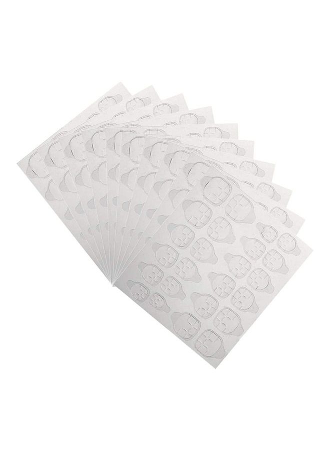MissTiara 240-Piece 10 Sheet Adhesive Tapes Nail Art DIY Sticker Clear  - Image 1