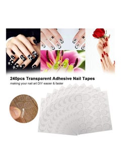 MissTiara 240-Piece Double Side Adhesive Nail Glue Sticker Clear  - Image 3