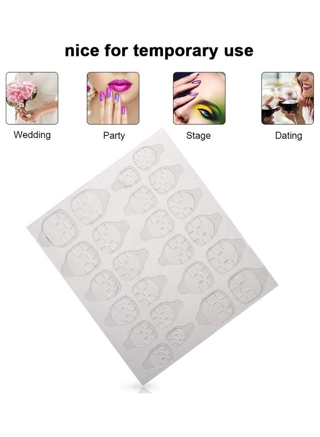 MissTiara 240-Piece Double Side Adhesive Nail Glue Sticker Clear  - Image 4
