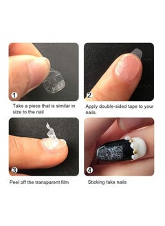 MissTiara 240-Piece Double Side Adhesive Nail Glue Sticker Clear  - Image 5