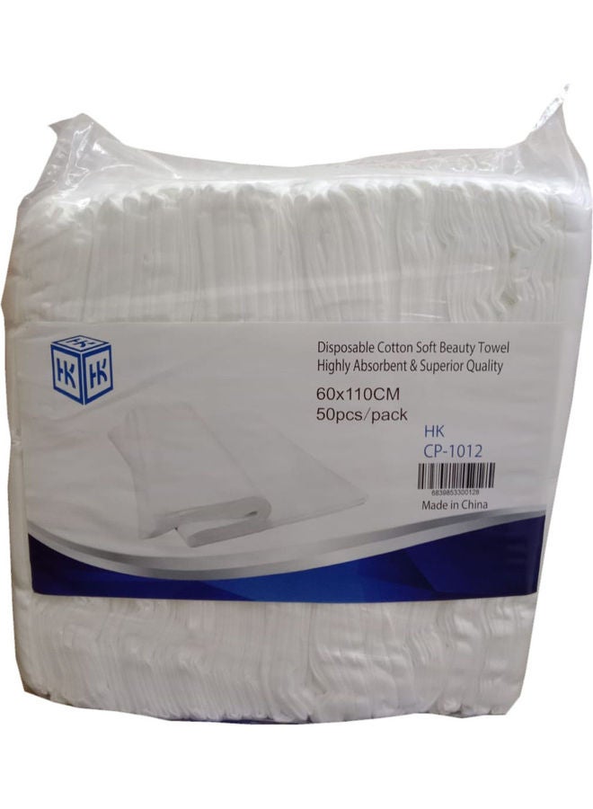 HK Disposable Hair Towel White 60x110cm  - Image 4