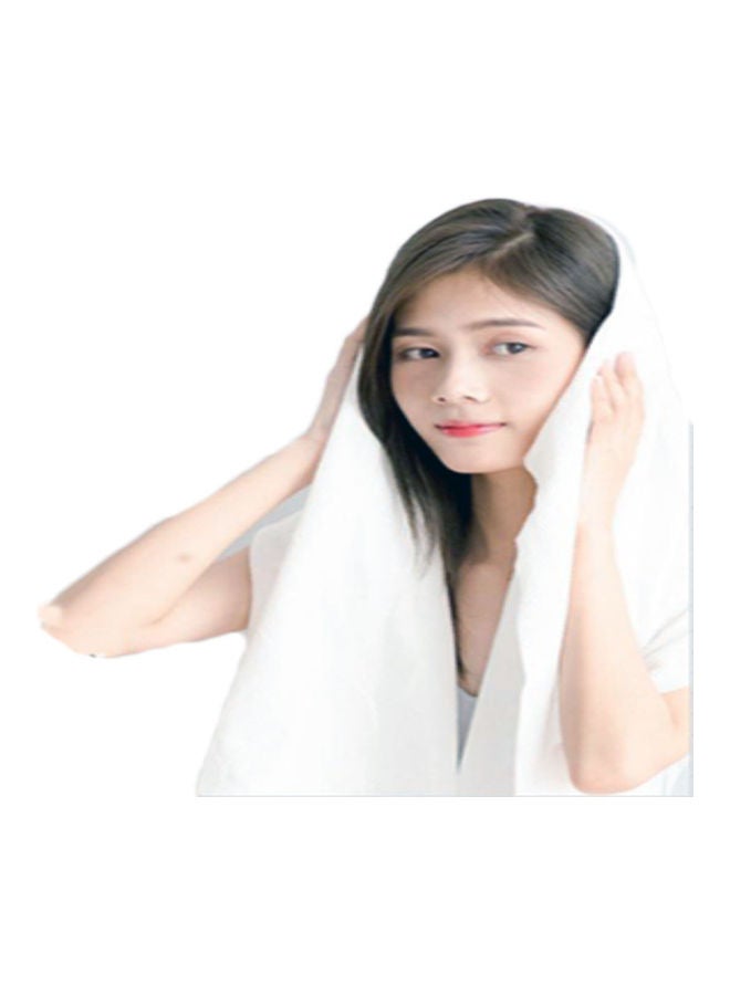 Elite Disposable Hair Towel White 50x100cm  - Image 2