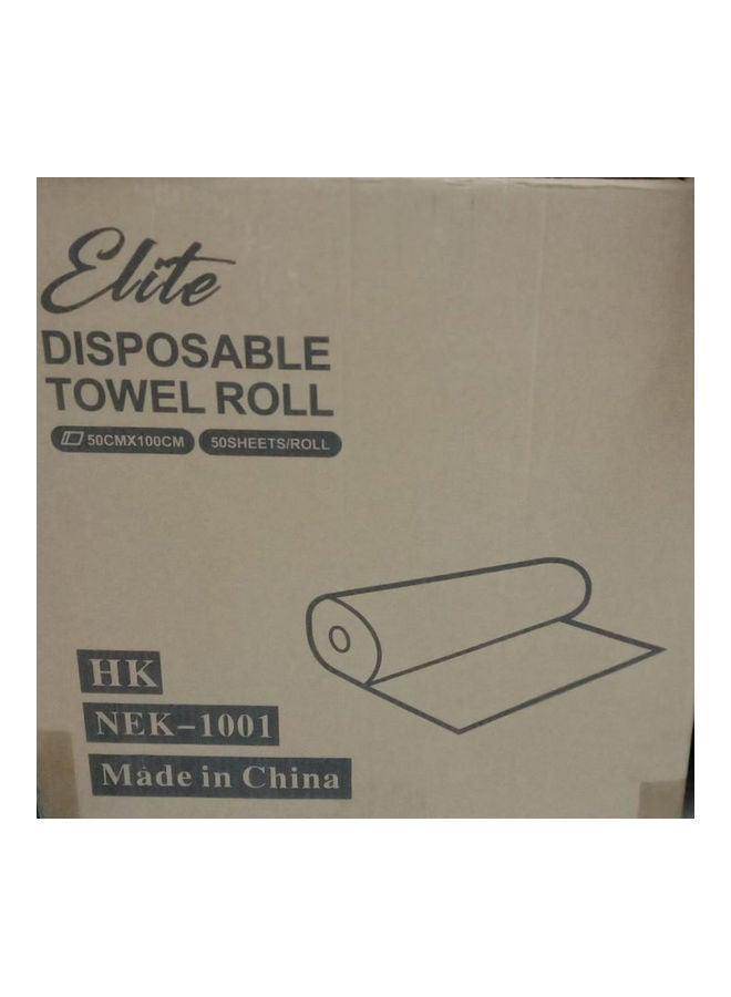 Elite Disposable Hair Towel White 50x100cm  - Image 3