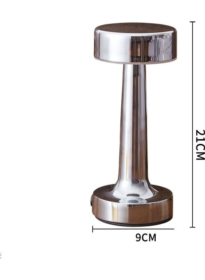 مصباح طاولة LED للزينة فضي - Image 2