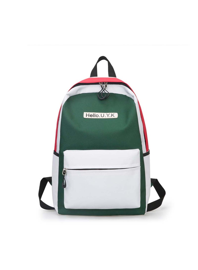 Casual Simple Fashion Backpack Green  - Image 1