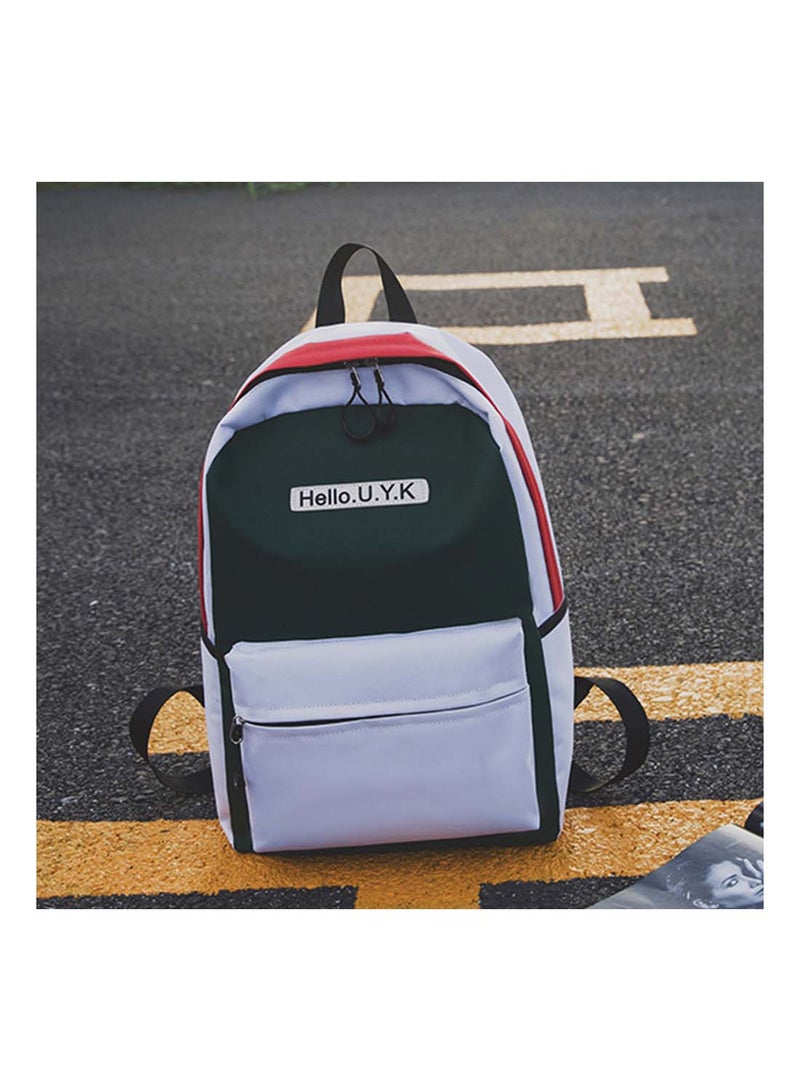 Casual Simple Fashion Backpack Green  - Image 3