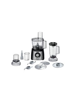 BOSCH Food processor, MultiTalent 3 Plus, Black, Brushed Stainless Steel 2.3 L 900 W MCM3PM386 Black  - Image 1