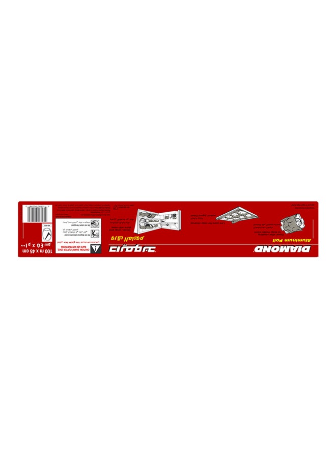 Diamond - Foil Extra Wide Silver 100meter - Image 1