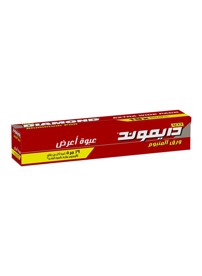 Diamond - Foil Extra Wide Silver 100meter - Image 1