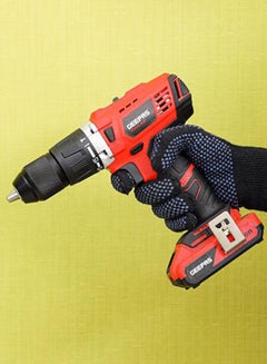 GEEPAS Percussion Drill GPD1820C Geepas, 58NM Torque Setting, 4000mAh Battery, High And Low Speed Setting, Ergonomic Design, Bright LED Light For Optimum Illumination Of Dark Work Areas Red/Black/Silver  - Image 3
