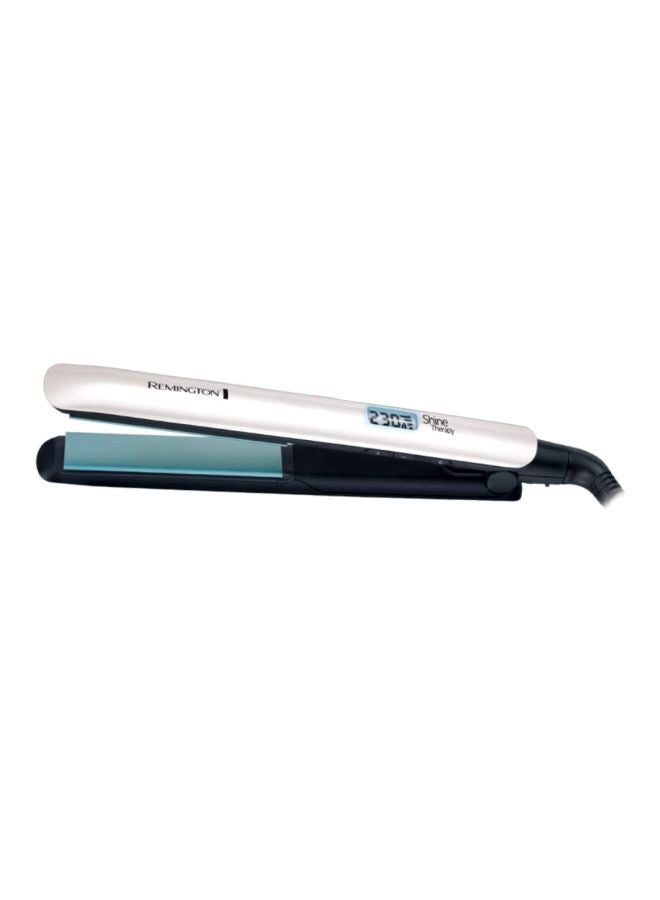 REMINGTON Morrocan Oil Shine Therapy Advanced Ceramic Straightener Silver  - Image 1