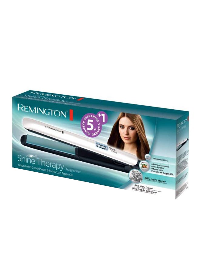 REMINGTON Morrocan Oil Shine Therapy Advanced Ceramic Straightener Silver  - Image 2