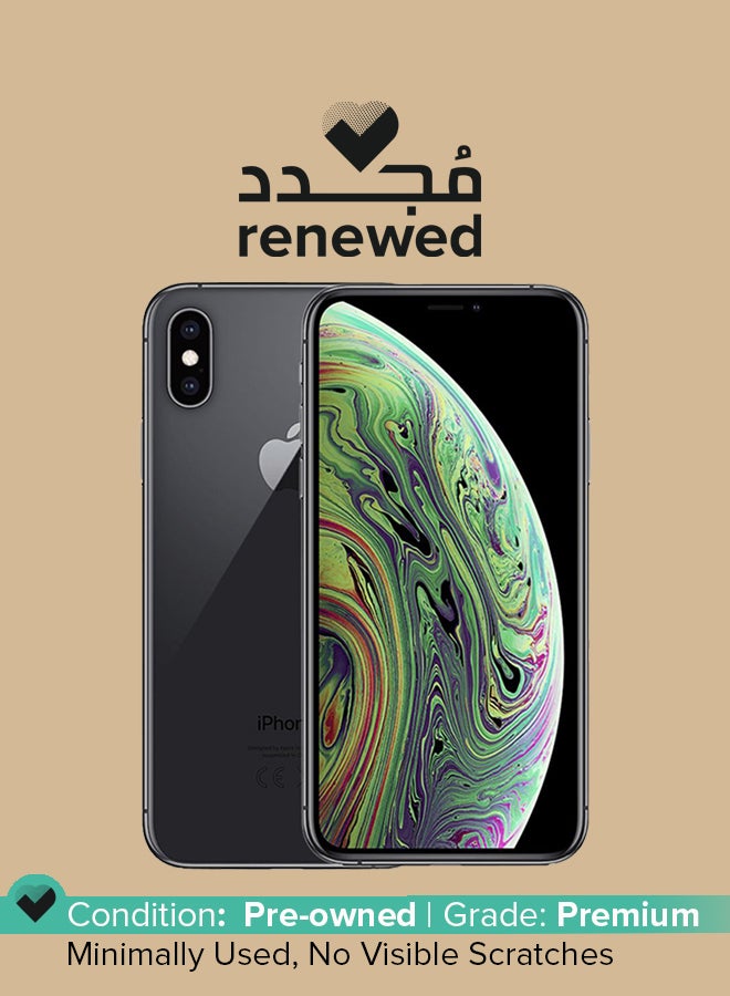 Apple - Renewed - iPhone XS 64GB Space Gray 4G With Facetime - Middle East Version - Image 1