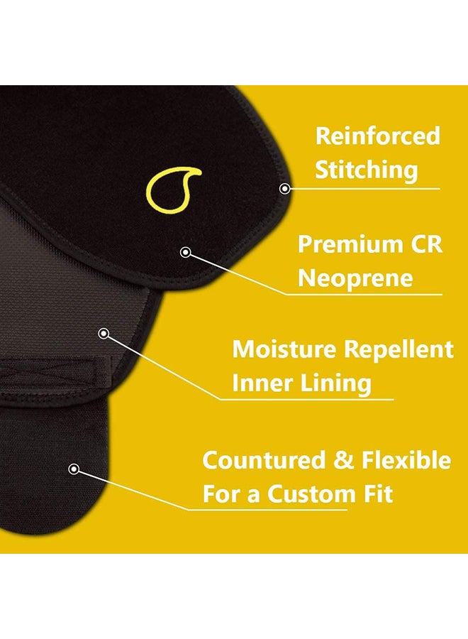 Sweet Sweat - Sweet Sweat Waist Trimmer for Women and Men Black /yellow Medium Medium - Image 1