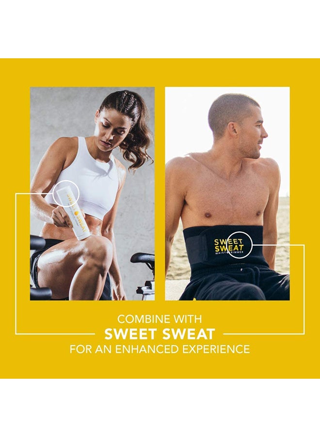 Sweet Sweat - Sweet Sweat Waist Trimmer for Women and Men Black /yellow Medium Medium - Image 1