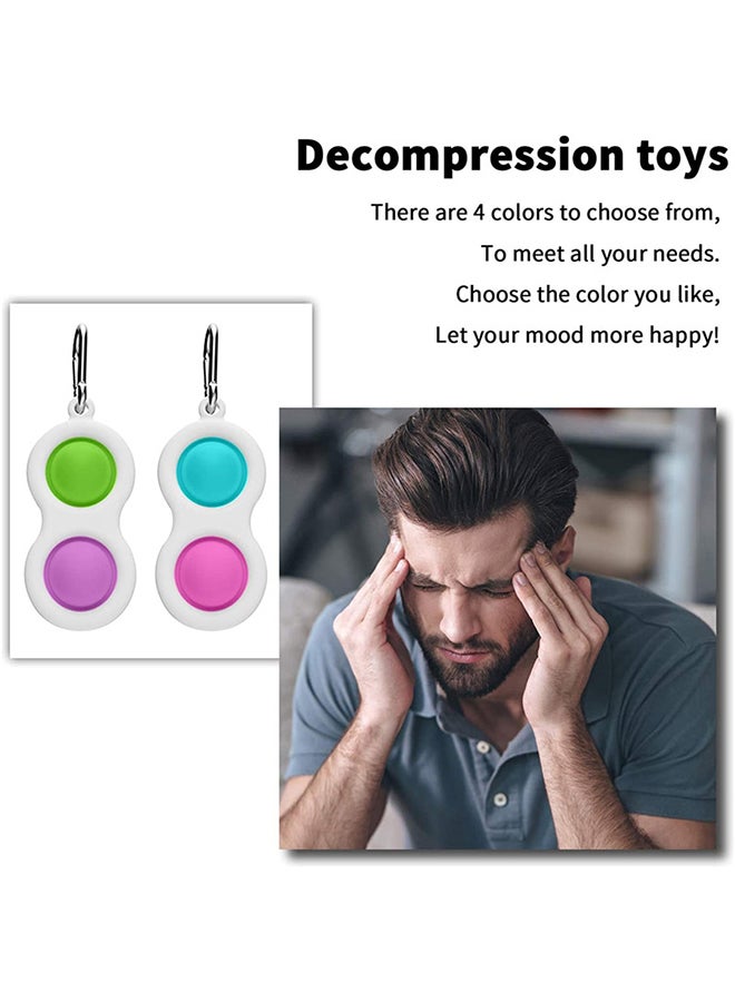 كيدل لعبة ضغط للتخفيف من التوتر، ألوان متعددة 11.5x4سم - Image 2