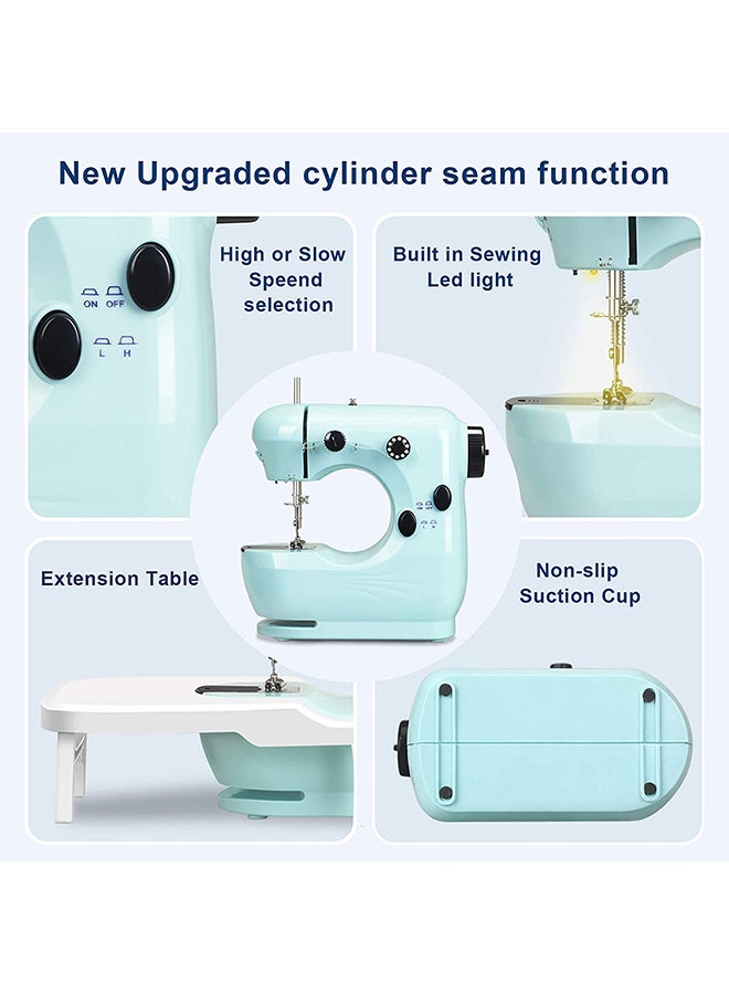 Household Mini Electric Sewing Machine Blue - Image 5