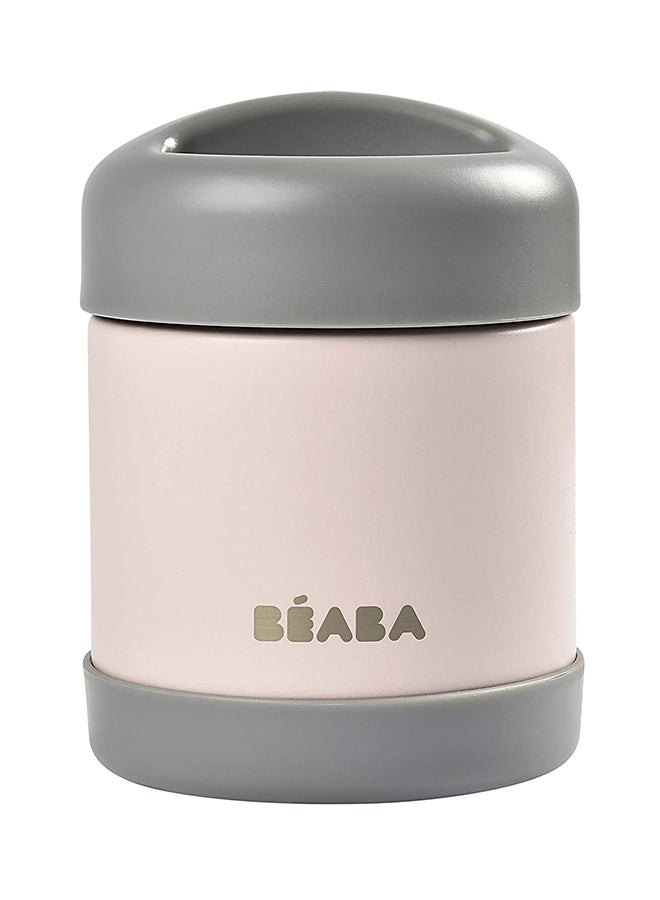 بيابا حافظة الطعام ثيرمو بورشن 300 مل - ضبابي داكن/ وردي فاتح - Image 1