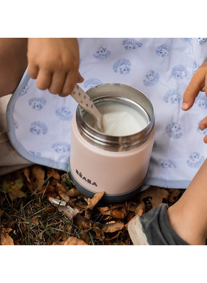 بيابا حافظة الطعام ثيرمو بورشن 300 مل - ضبابي داكن/ وردي فاتح - Image 3