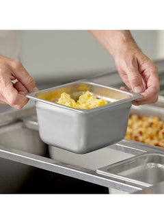 RAJ Stainless Steel Gastronorm Pan Silver 17.6x16.2x6.5cm  - Image 4