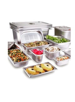 RAJ Stainless Steel Gastronorm Pan Silver 17.6x16.2x6.5cm  - Image 5