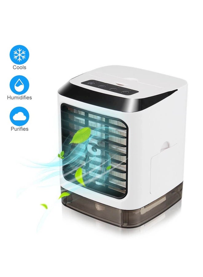 Mini USB Air Cooler with LED Light Multicolour - Image 3