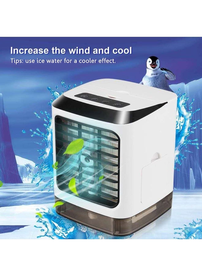 Mini USB Air Cooler with LED Light Multicolour - Image 5