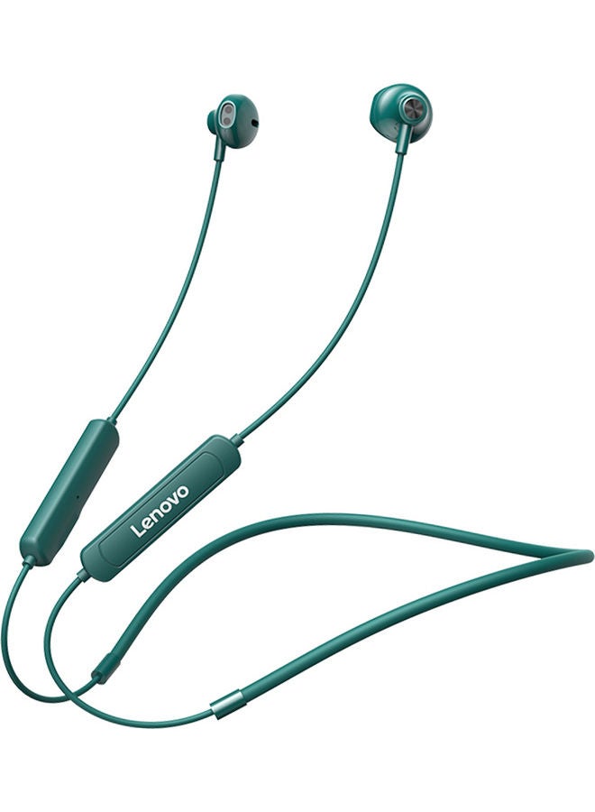 Lenovo SH1 Wireless Neckband Bluetooth Earphone Green - Image 1